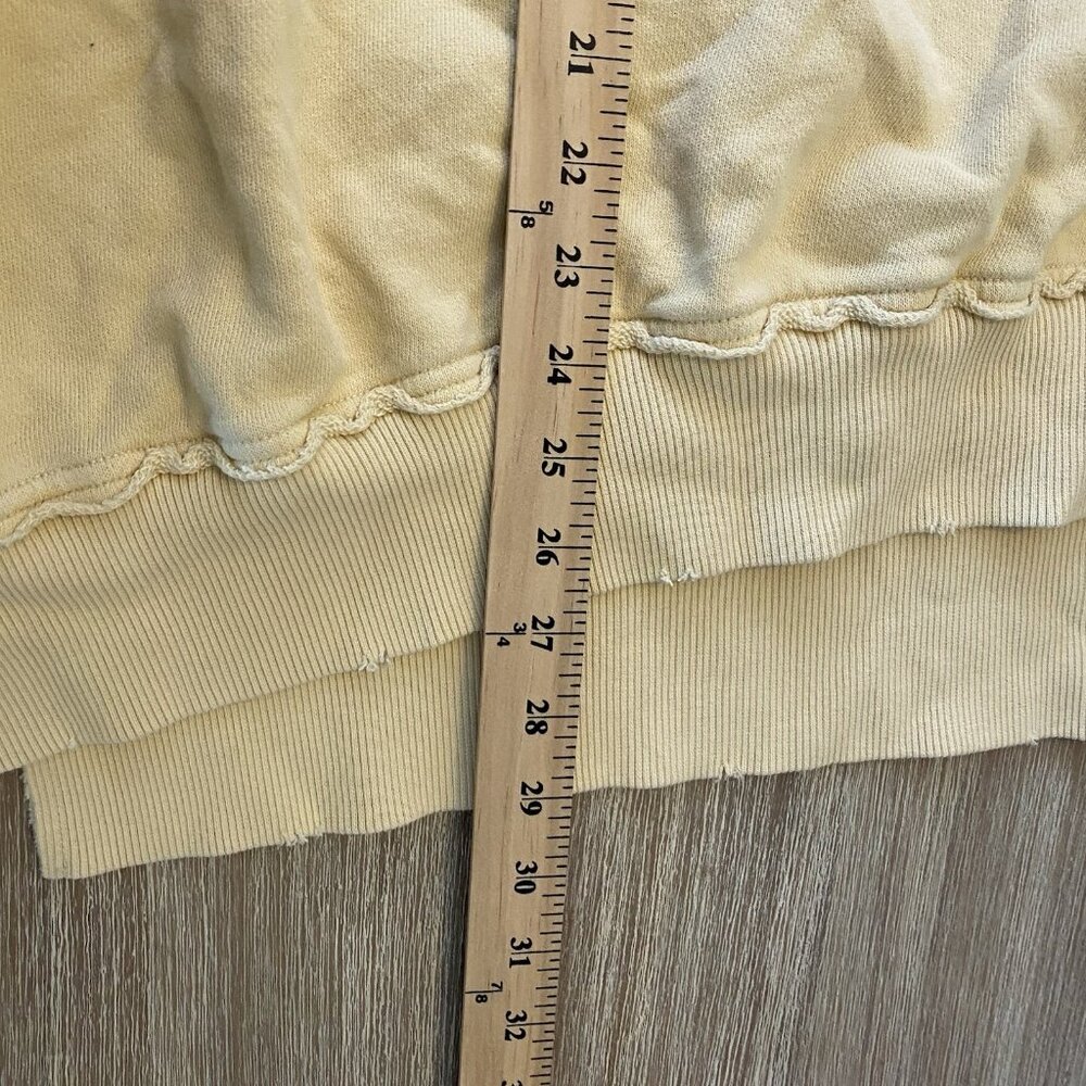 Aerie Butter Yellow Total Optimist Oversized Crew Neck Sweatshirt - Size XL - Picture 8 of 8